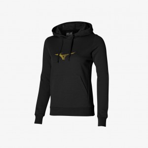Mizuno ATHLETIC GRAPHIC HOODY Černé | CZ_MZN32452