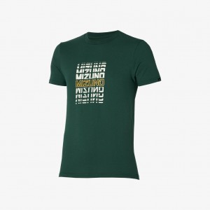 Mizuno ATHLETIC MIZUNO TEE Zelene | CZ_MZN33052