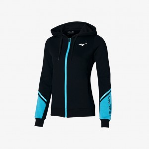 Mizuno ATHLETIC SWEAT JACKET Černé | CZ_MZN63766