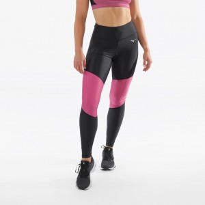 Mizuno IMPULSE LONG TIGHT Černé Růžové | CZ_MZN67153